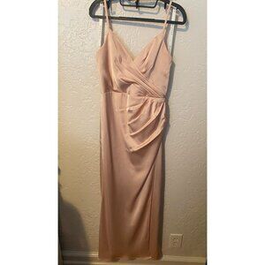 Azazie Maci Stretch Satin Dress
